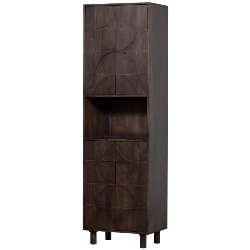 Credenza 4 ante in legno di mango Draw 200x60 cm