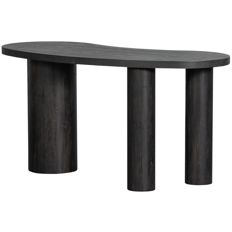 Tavolino/scrivania organico marrone scuro Moon 75x150 cm