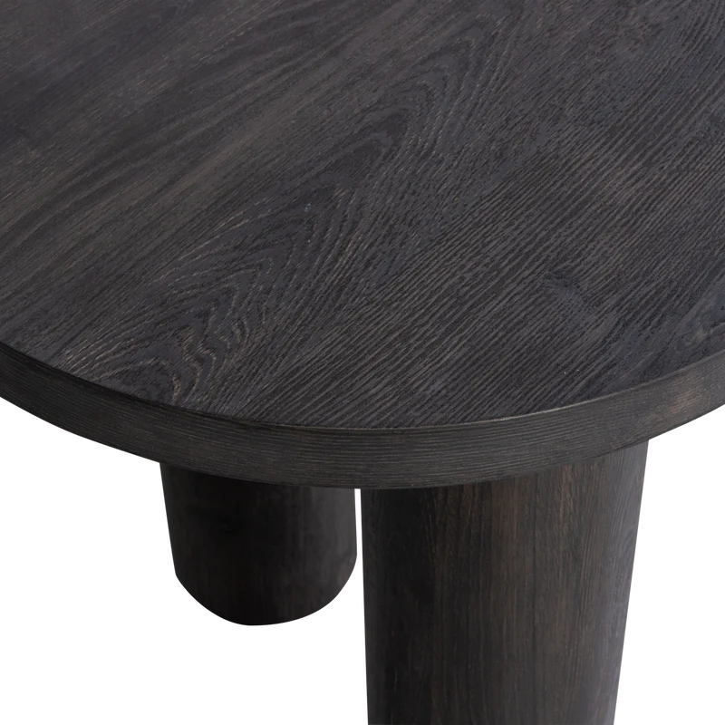 Tavolino/scrivania organico marrone scuro Moon 75x150 cm