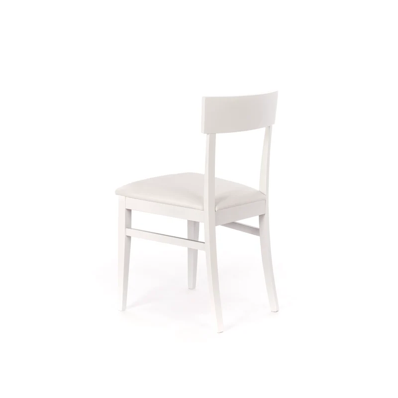 Monaco (SET 2 SEDIE) - Sedia in legno con sedile in ecopelle