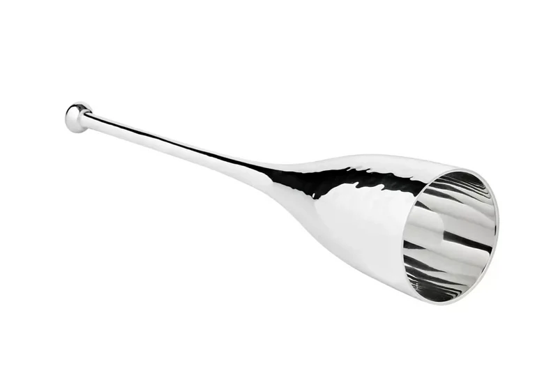 Edzard 4er-Set Sektkelch Dodo (Höhe 23 cm, Füllmenge 200 ml), gehämmert, edel versilbert