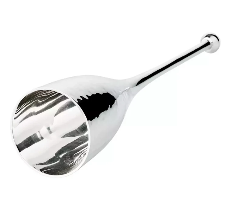 Edzard 4er-Set Sektkelch Dodo (Höhe 23 cm, Füllmenge 200 ml), gehämmert, edel versilbert