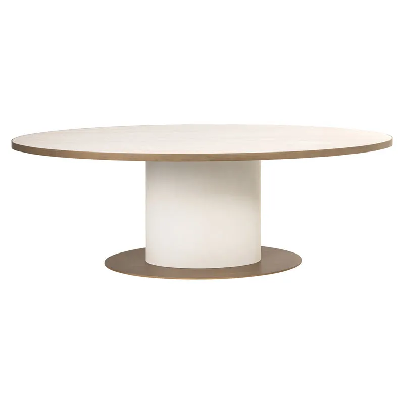 Richmond Interiors Esstisch Tivoli white oval 230