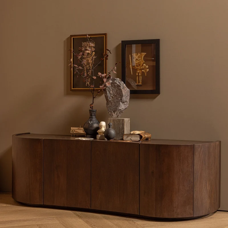 Madia 4 ante in legno di mango Sense 50x160 cm