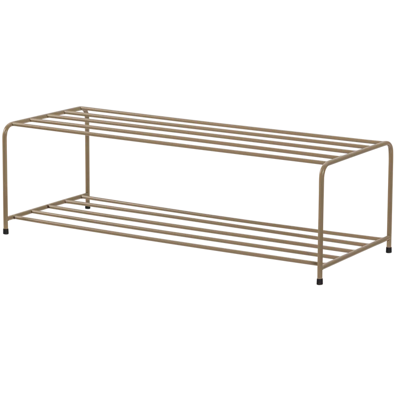 Scarpiera in metallo marrone militare Josse 25x80 cm