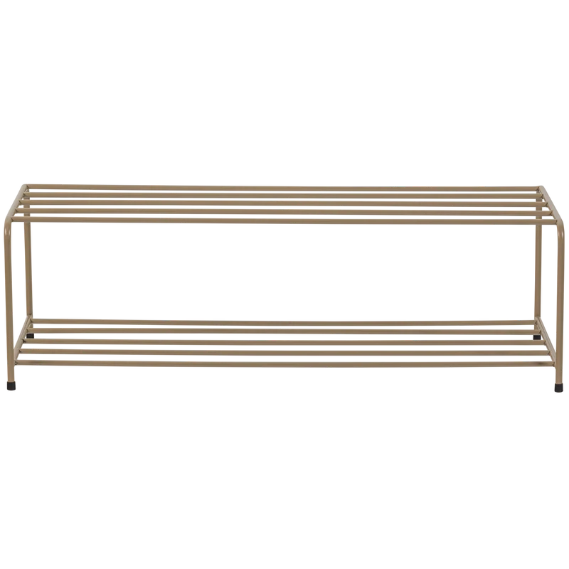Scarpiera in metallo marrone militare Josse 25x80 cm