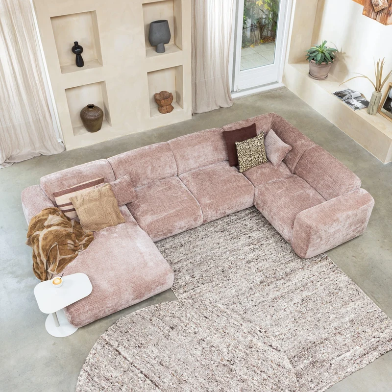 Set di 3 tavolini in metallo Lia 50x50 cm