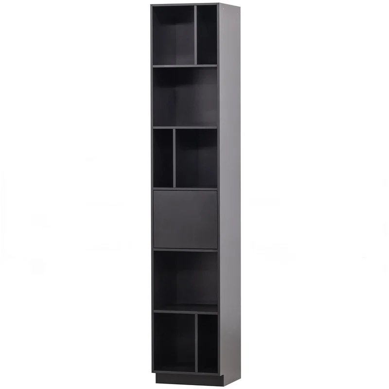 Credenza con ripiani in legno di pino nero Finca 210x40 cm