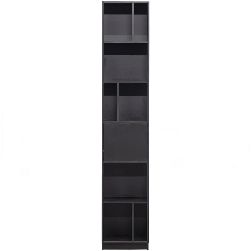Credenza con ripiani in legno di pino nero Finca 210x40 cm