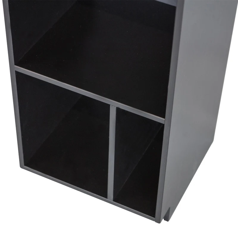 Credenza con ripiani in legno di pino nero Finca 210x40 cm