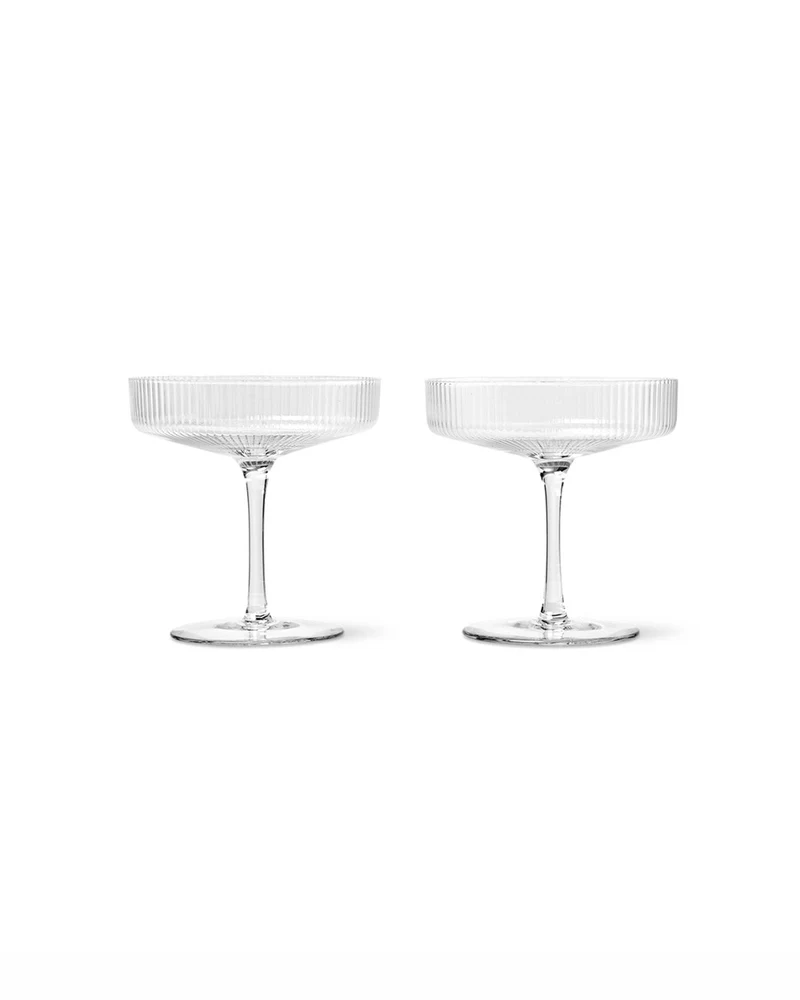Bicchieri Ripple Champagne Saucers - Clear