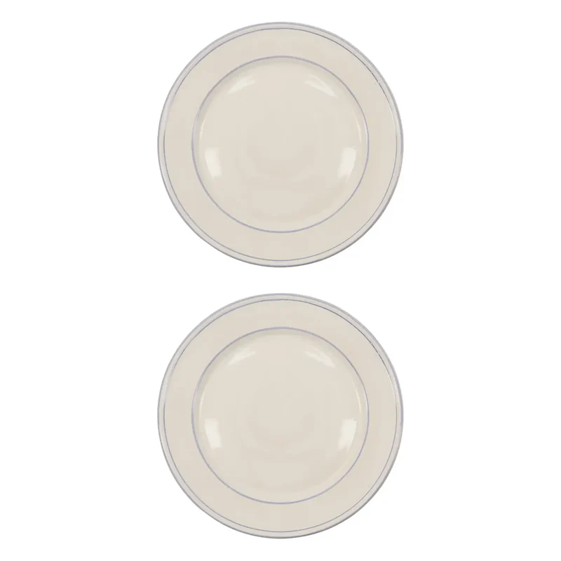 Bistro bord blauw 27cm - set van 2