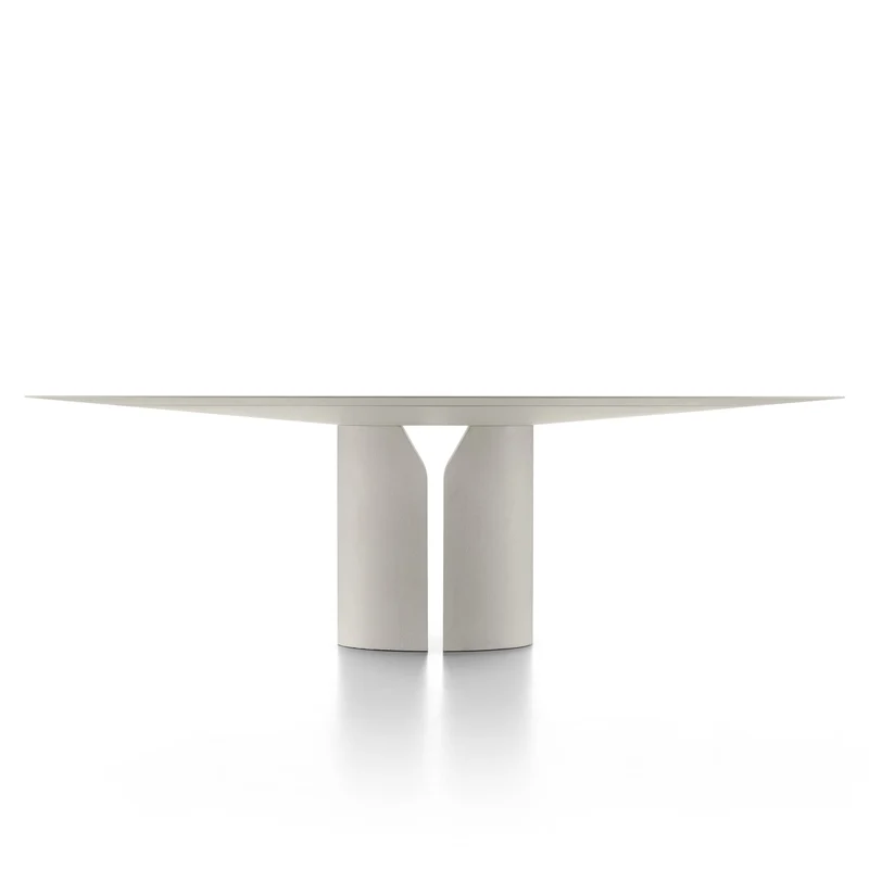 Stone Oval Table NVL TABLE by Jean Nouvel Design for MDF Italia