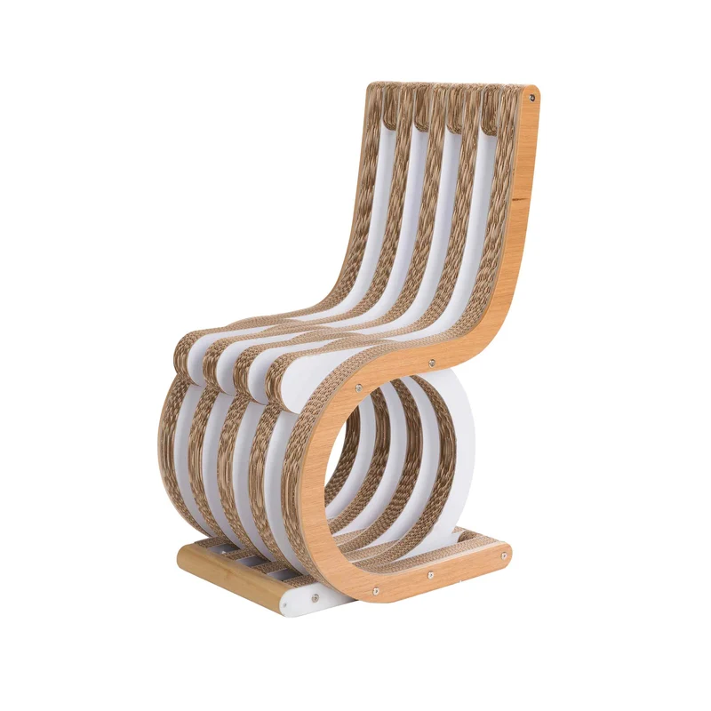 Cardboard Chair TWIST Oak Wood