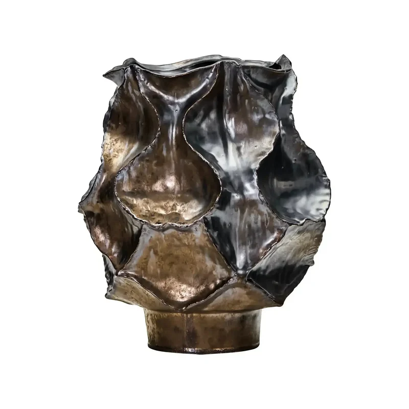 Vaas Waves Antiek metaal 30cm