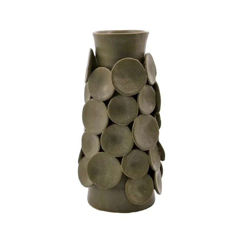 Vaas Dot Kaki Hoogte 26.5cm