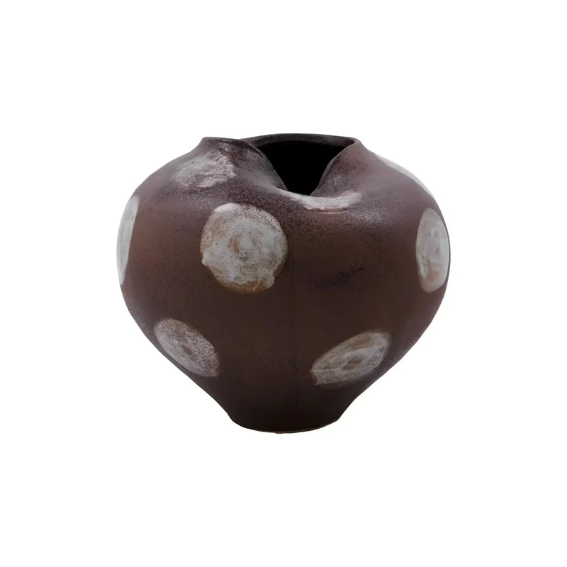 Vaas Expo Bruin Gebroken wit Hoogte 19cm