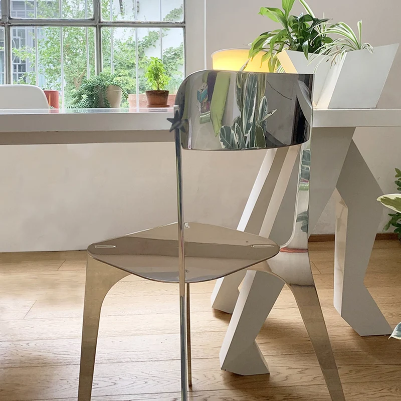 Aluminium Polished Chair EURA by Denis Santachiara for Cyrcus Design