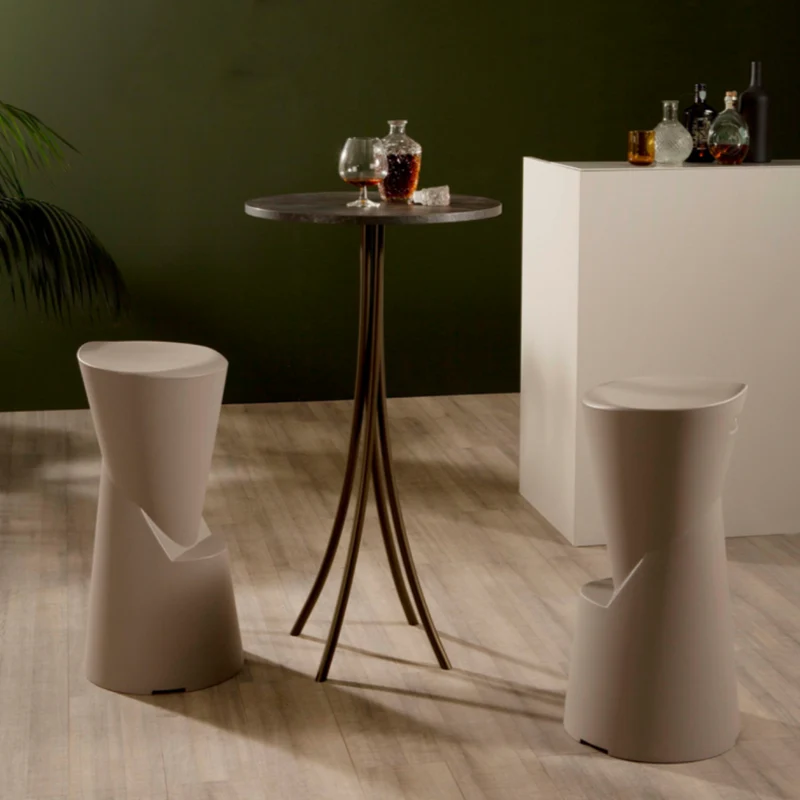 Batik Matt White Stool by Tonin Casa