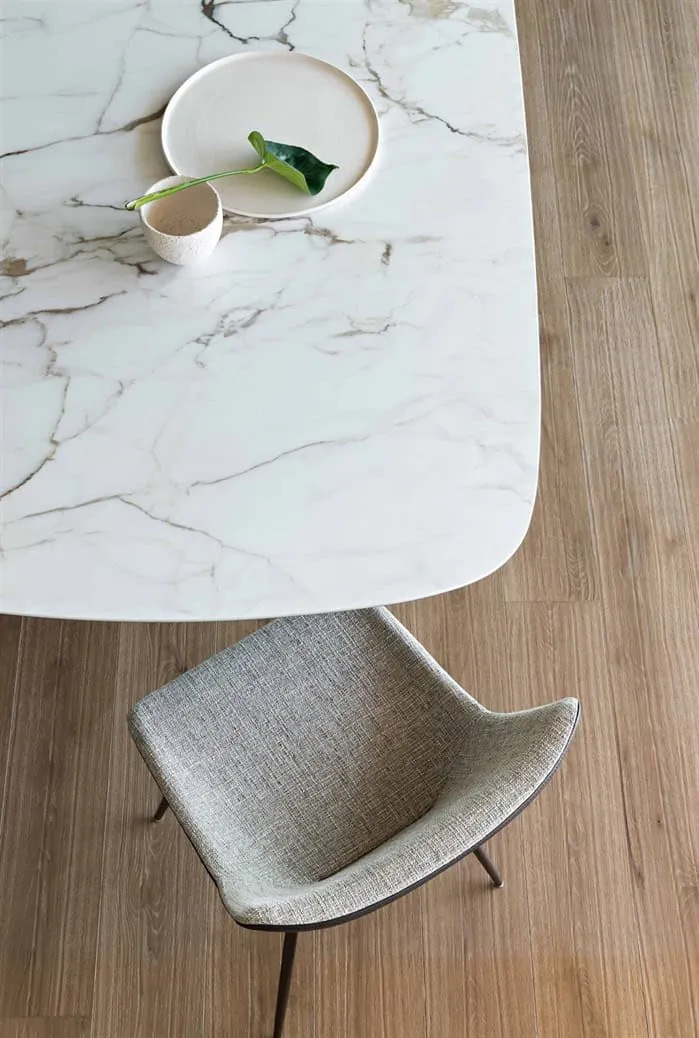 Tavolo ART 250x112 cm - Bronzo - Calacatta Macchia Vecchia Ceramica Finitura Seta By Bonaldo