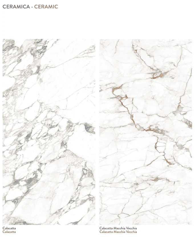 Tavolo ART 250x112 cm - Bronzo - Calacatta Macchia Vecchia Ceramica Finitura Seta By Bonaldo