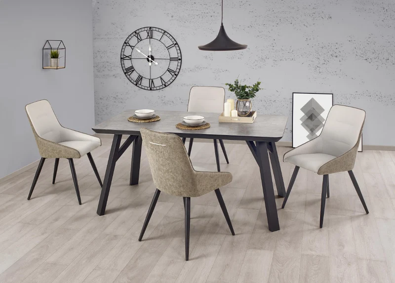 Tavolo per 4/6 persone grigio Serse 160x90 cm