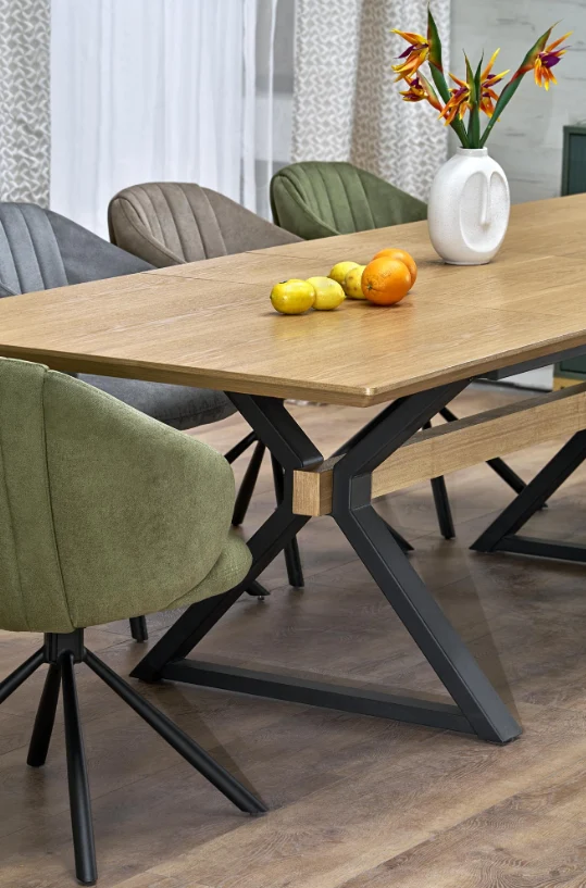 Tavolo allungabile per 8/10 persone rovere Helicon 180/300x100 cm