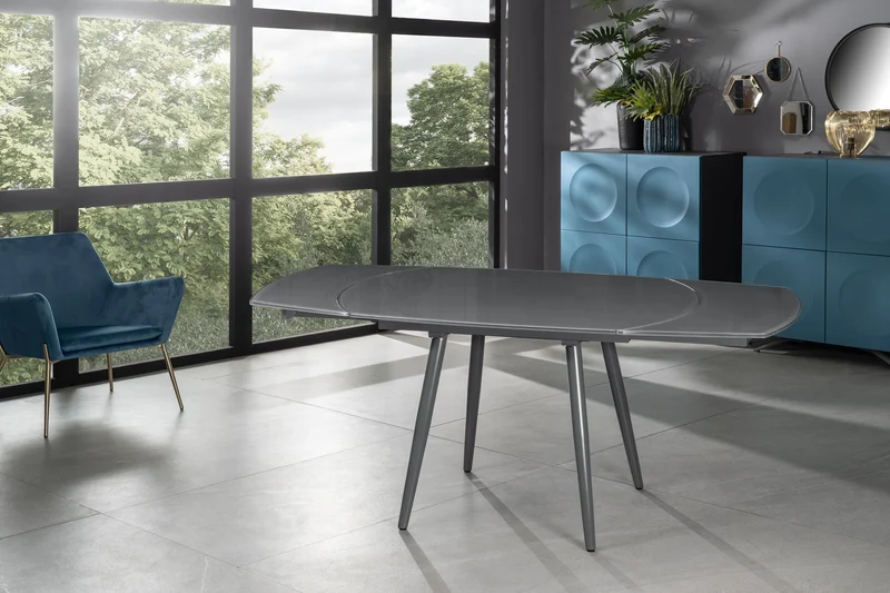 Kyoto Four - Tavolo allungabile con top in vetro ceramica