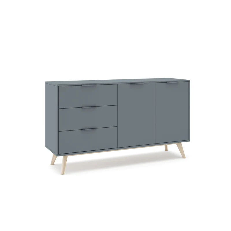 Madia 2 ante e 3 cassetti Nordica 140x81 cm