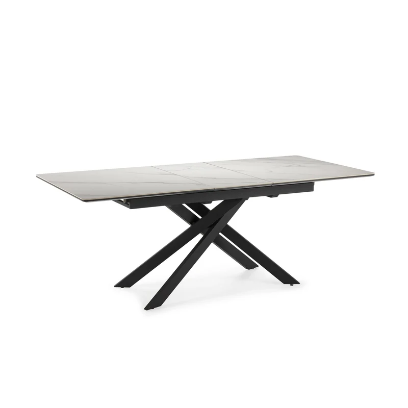 Tavolo allungabile in ceramica per 6/8 persone bianco Belman 160/200x76 cm