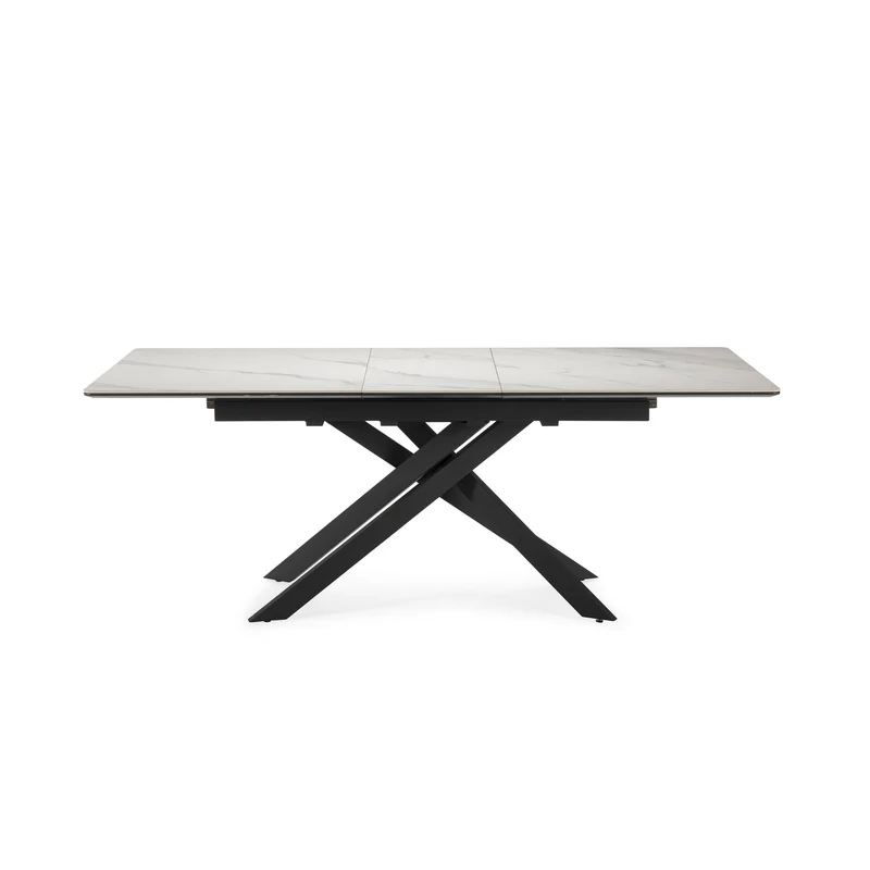 Tavolo allungabile in ceramica per 6/8 persone bianco Belman 160/200x76 cm