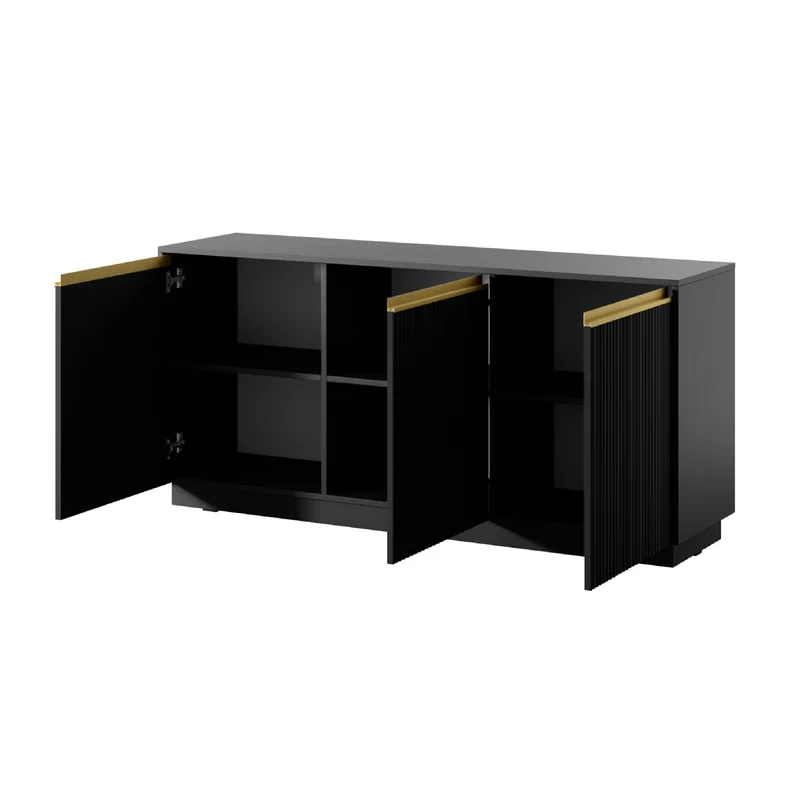 Madia 3 ante in legno laminato Gold 154x72 cm