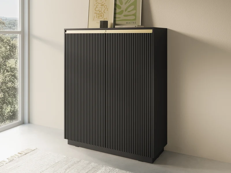 Credenza 2 ante in legno laminato Gold 104x127 cm