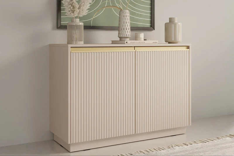 Madia a 2 ante in legno laminato Gold 104x72 cm