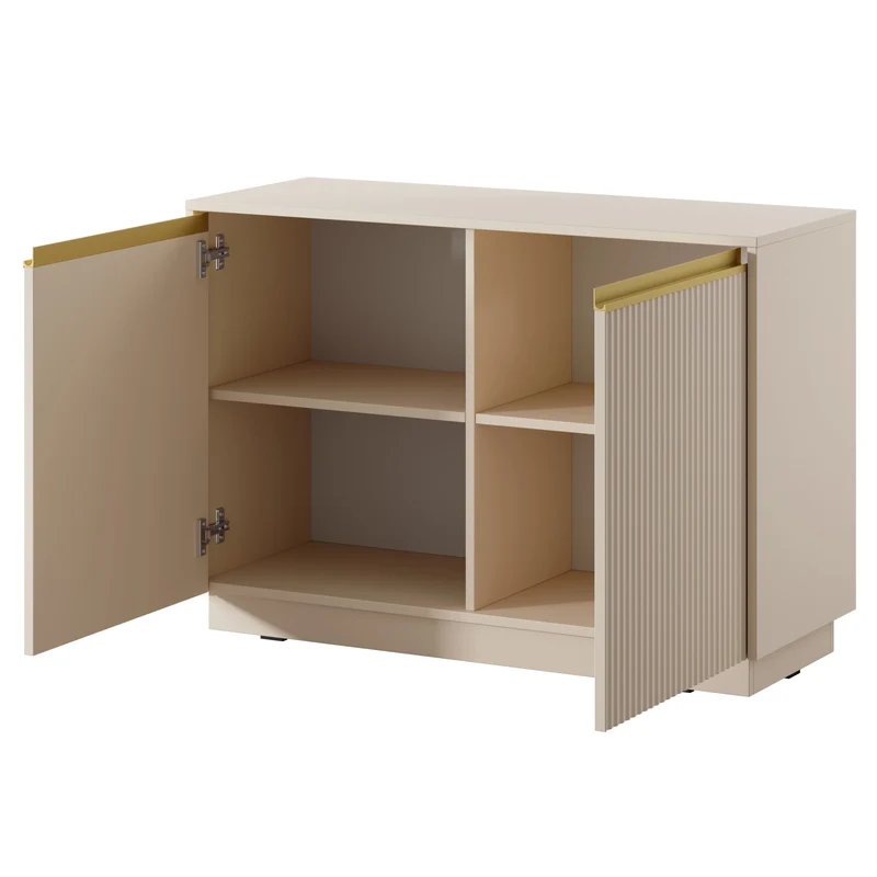 Madia a 2 ante in legno laminato Gold 104x72 cm