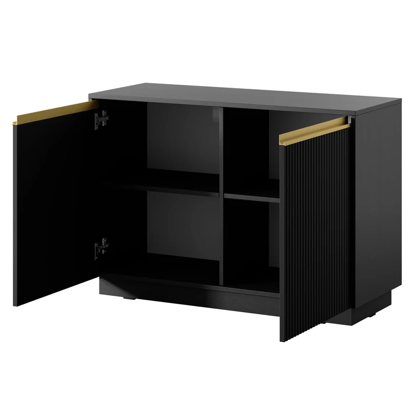 Madia a 2 ante in legno laminato Gold 104x72 cm