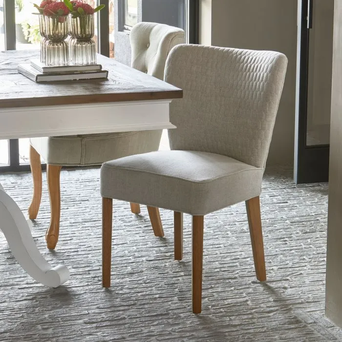 Riviera Maison Esszimmerstuhl Louise, Fabulous Flax, Mouliné Linen