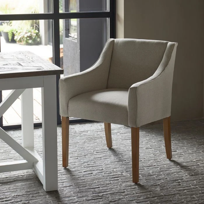 Riviera Maison Esszimmerstuhl Savile Row, Flanders Flax, Oxford Weave
