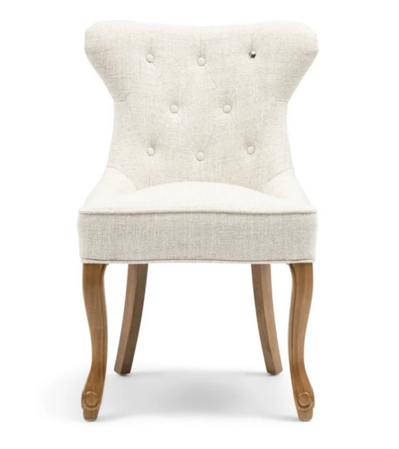 Riviera Maison Esstischstuhl George, Antique White, Rich Tweed