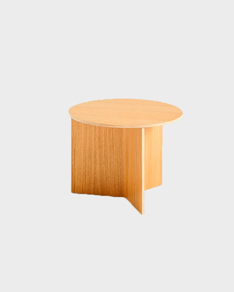 Tavolino Slit Table Wood - ø 65 cm - HAY