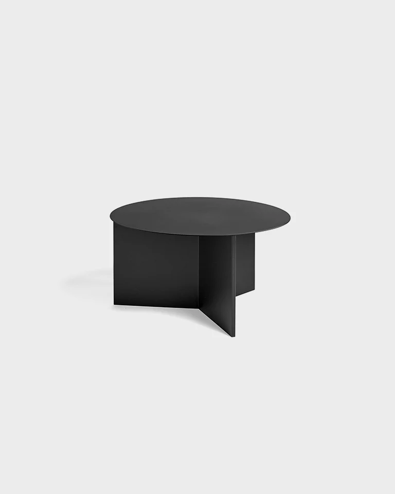 Tavolino Slit Table Steel - ø 65 cm - HAY