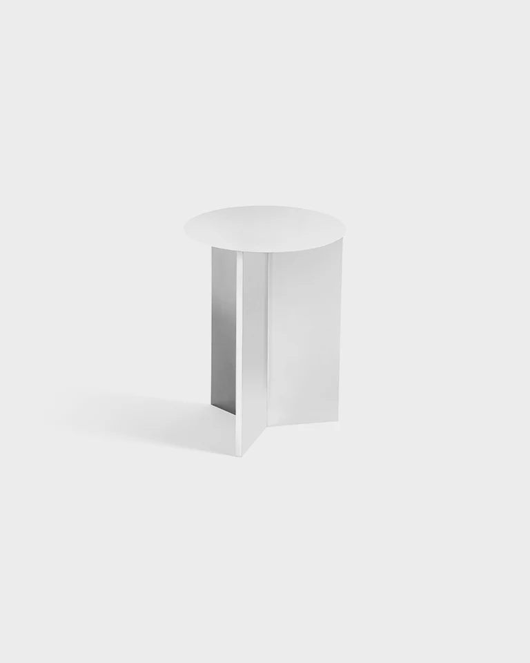Tavolino Slit Table Steel - ø 35 cm - HAY