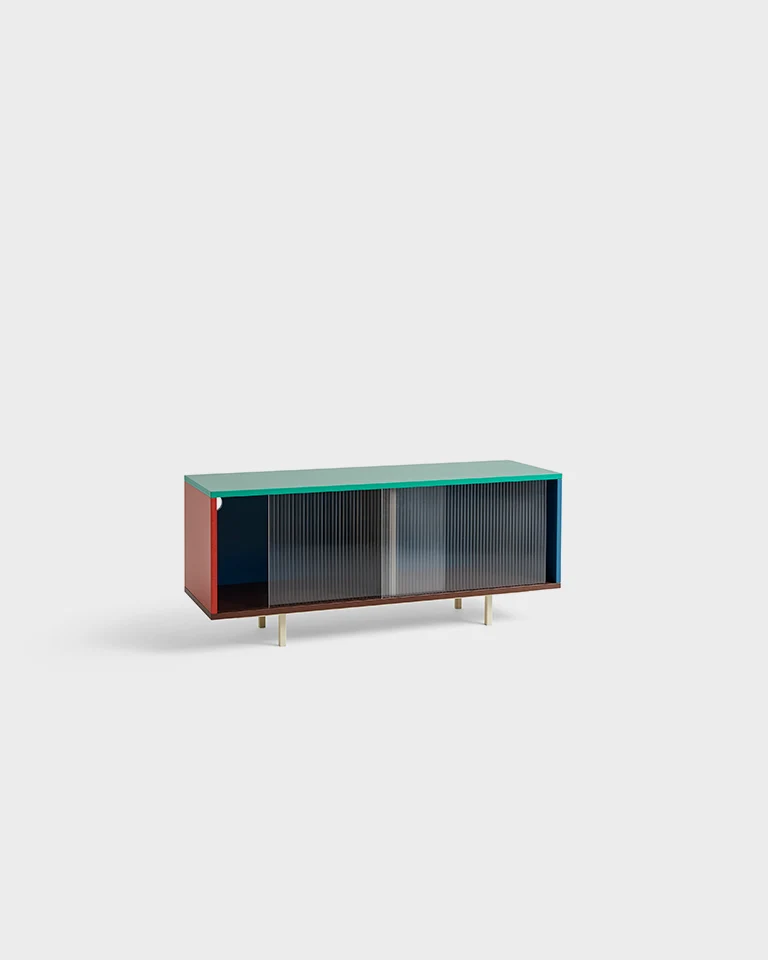 Colour Cabinet Floor Medium with Glass Door - HAY