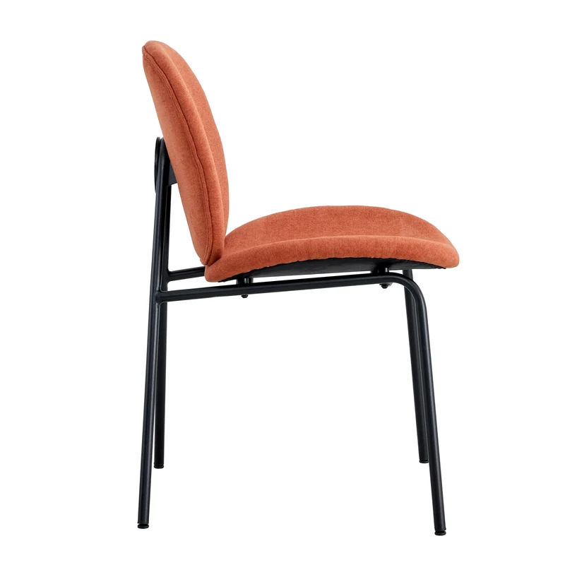 Set di 2 sedie con struttura in metallo e gambe Corin 47x51 h81 cm