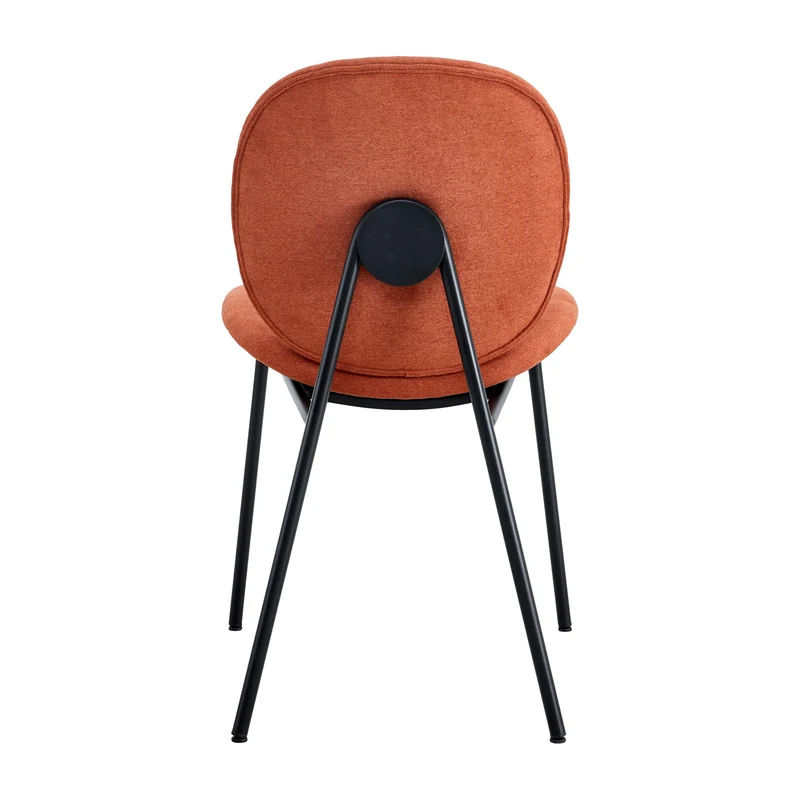 Set di 2 sedie con struttura in metallo e gambe Corin 47x51 h81 cm