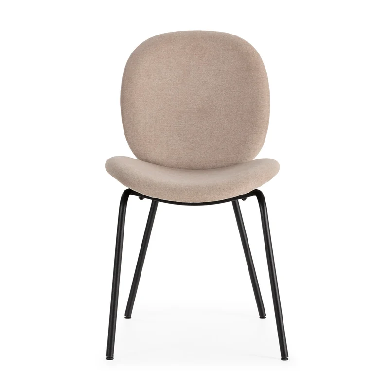 Set di 2 sedie con struttura in metallo e gambe Corin 47x51 h81 cm