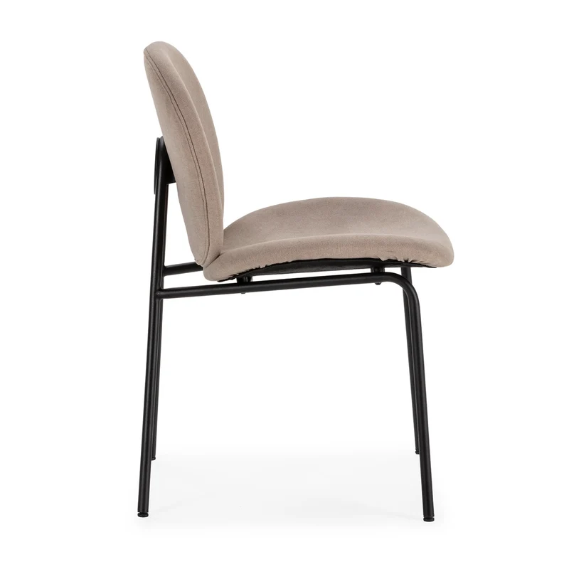 Set di 2 sedie con struttura in metallo e gambe Corin 47x51 h81 cm