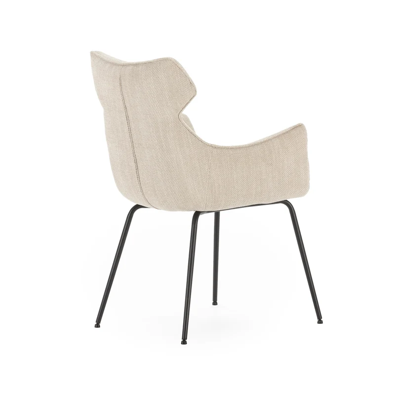 Set di 2 poltrone in velluto a coste con gambe in metallo Diana 60x65 h90 cm