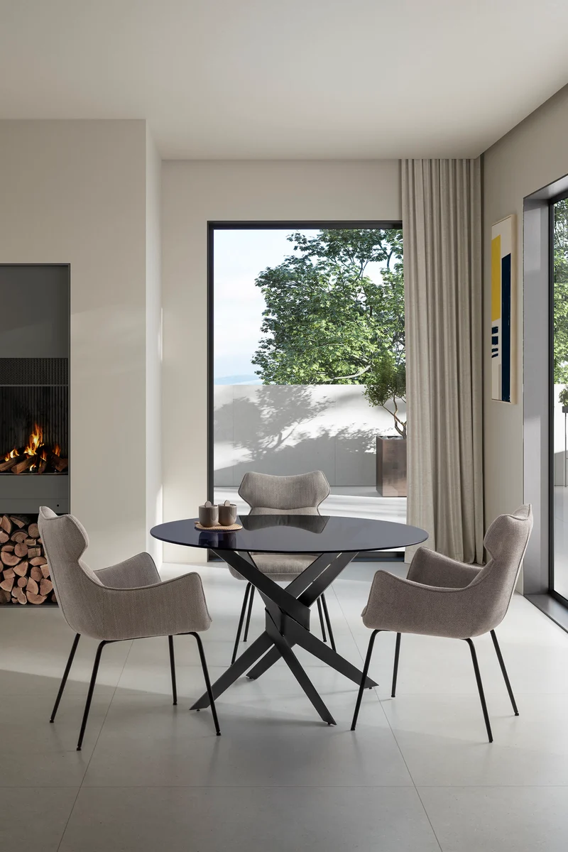 Set di 2 poltrone in velluto a coste con gambe in metallo Diana 60x65 h90 cm