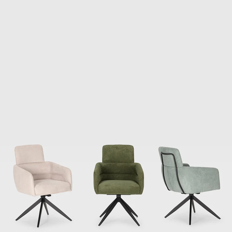 Set di 2 poltrone in velluto a coste con gambe in metallo Grace 57x65 h92 cm